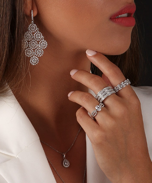 Woman Wearing Fashion Jewelry
