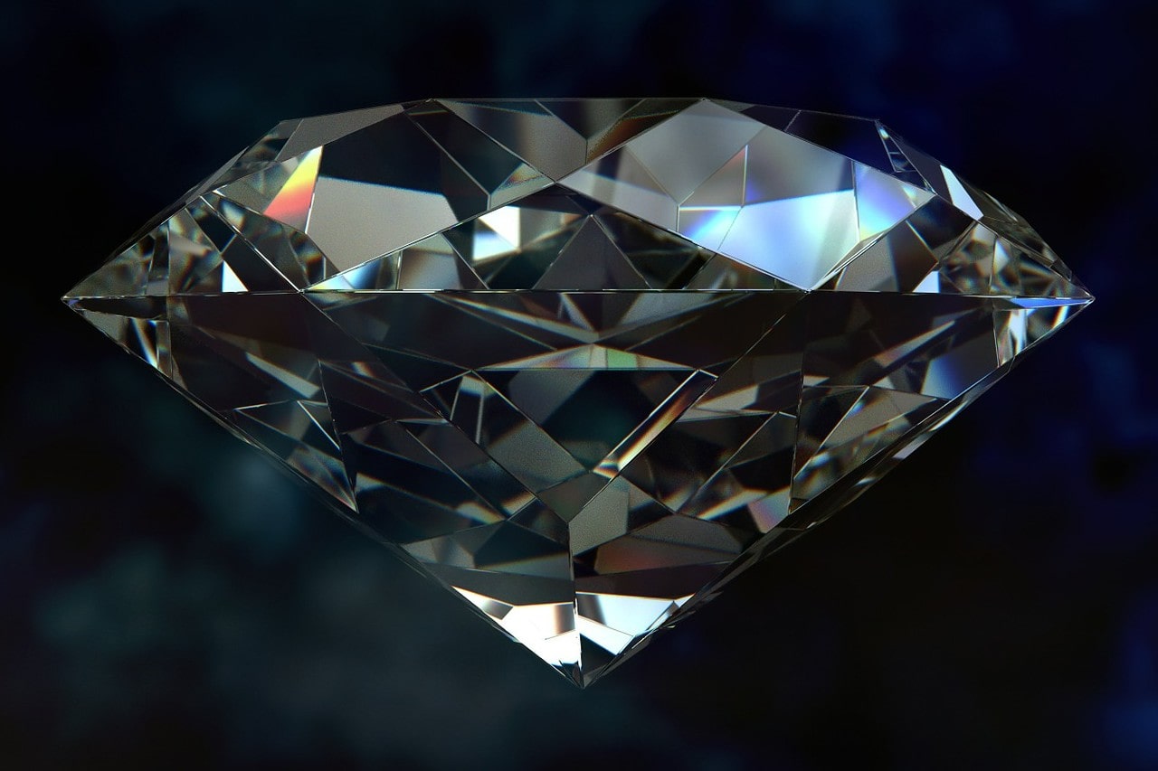 A stunning close-up of a brilliant diamond.